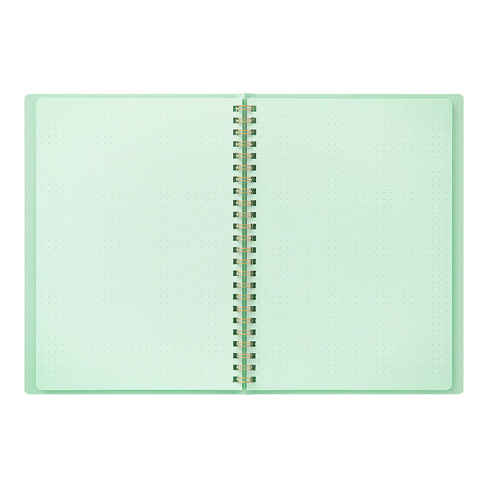 Midori A5 RING Notebook Color Dot Grid - Green