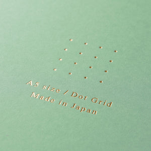 Midori A5 RING Notebook Color Dot Grid - Green