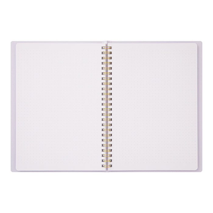 Midori A5 RING Notebook Color Dot Grid - Purple