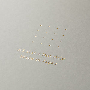 Midori A5 Color Dot Grid Paper Pad - Gray