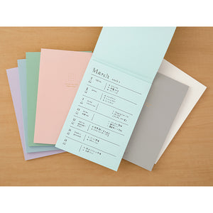 Midori A5 Color Dot Grid Paper Pad - White