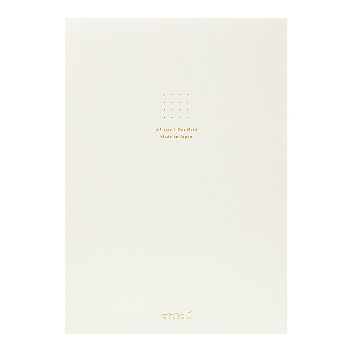 Midori A5 Color Dot Grid Paper Pad - White