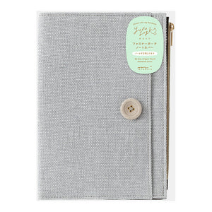 Midori Yuru Log B6 COVER - Cloth Gray