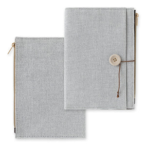 Midori Yuru Log B6 COVER - Cloth Gray
