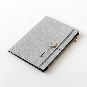 Midori Yuru Log B6 COVER - Cloth Gray