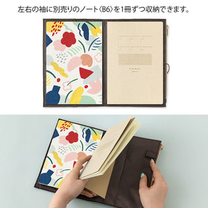 Midori Yuru Log B6 COVER - Cloth Gray