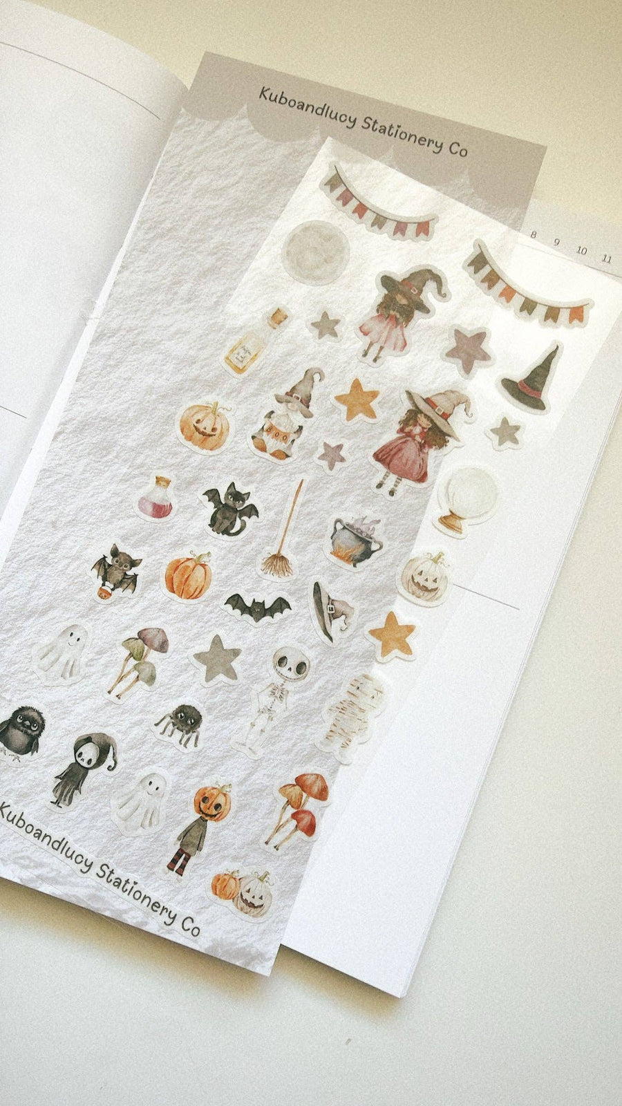 Kuboandlucy Sticker Sheet - Spooky Halloween