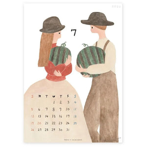 Cozyca x Necktie 2026 Wall Calendar