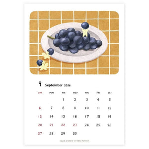 Cozyca x Mariko Fukuoka 2026 Wall Calendar