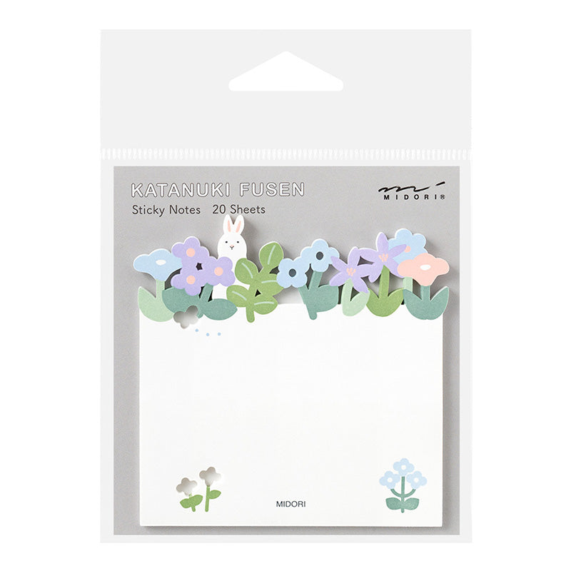 Midori Die Cut Sticky Notes - Flower Garden