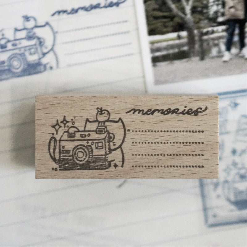 Black Milk Project Rubber Stamp - Neko Mail (Label) - Memories