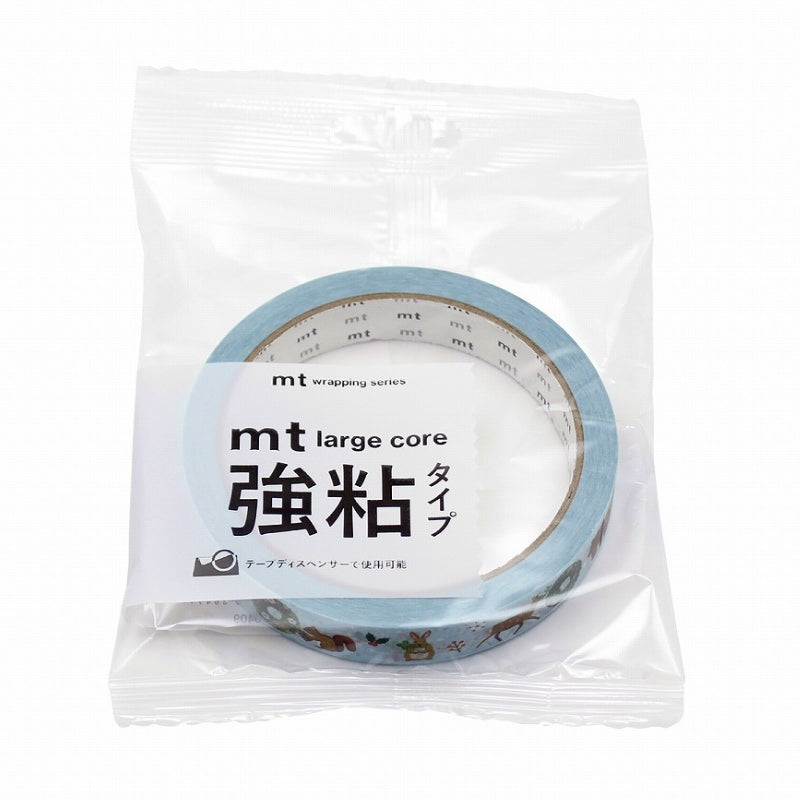 mt Large Core Masking Tape - Christmas Blue MT01L086