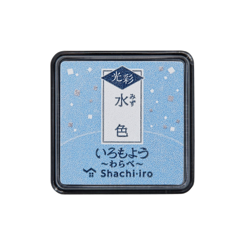 Shachihata Iromoyo Shine MINI Ink Pad - Light Blue - HAC-S1G-PB