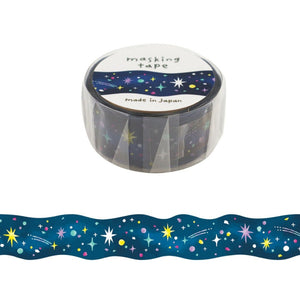 Mind Wave Vivid Color Die Cut Masking Tape - 95524 Night Sky
