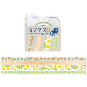 Hosomasu Masking Tape Set and Case - HMT08 Clover