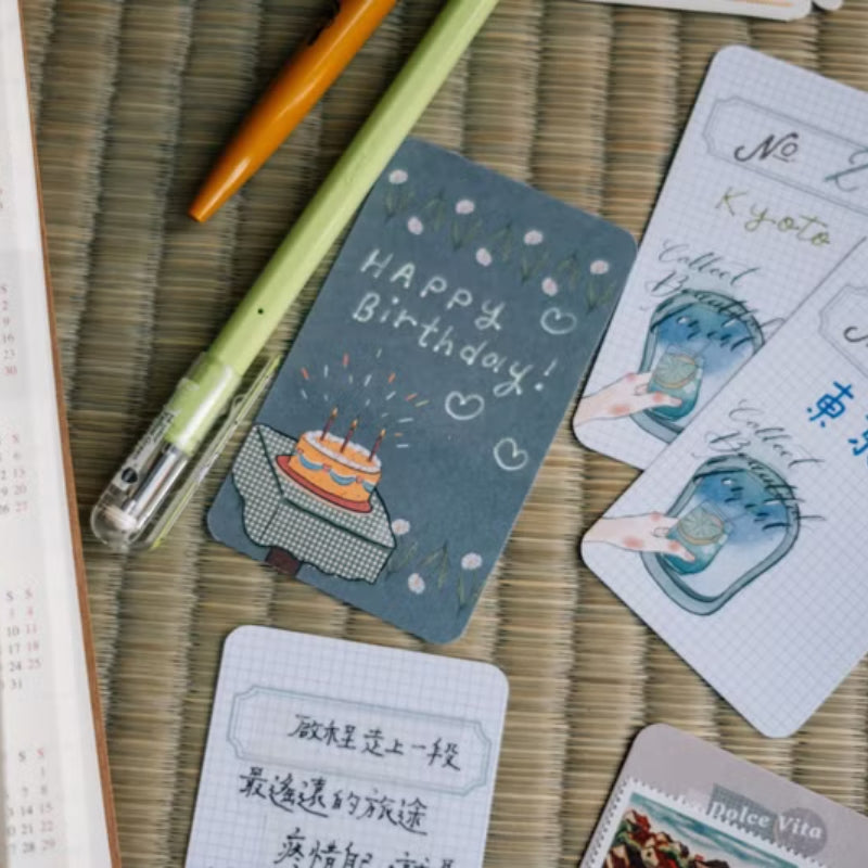 La Dolce Vita Small Card Set - Daily Collage Sweet Life Warm Blessing