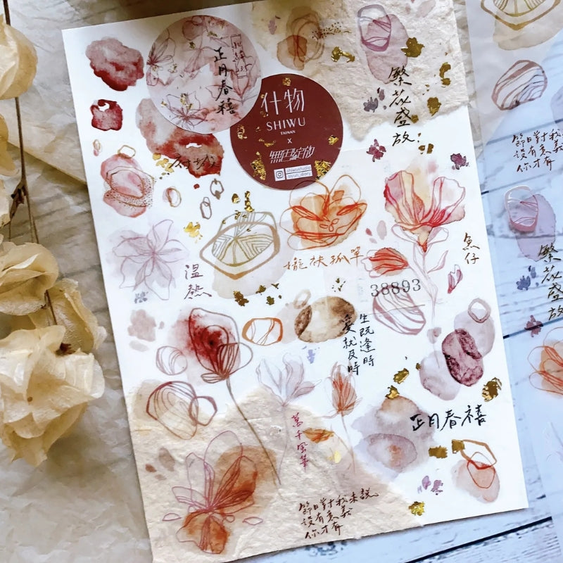 Shiwu Studio × Siyun 7.4cm Matte PET Tape - Latitude 23.5° North - Spring Festival