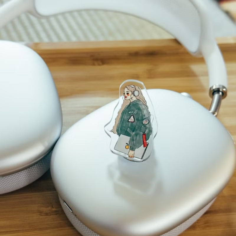 La Dolce Vita Acrylic Clips - Music Girl