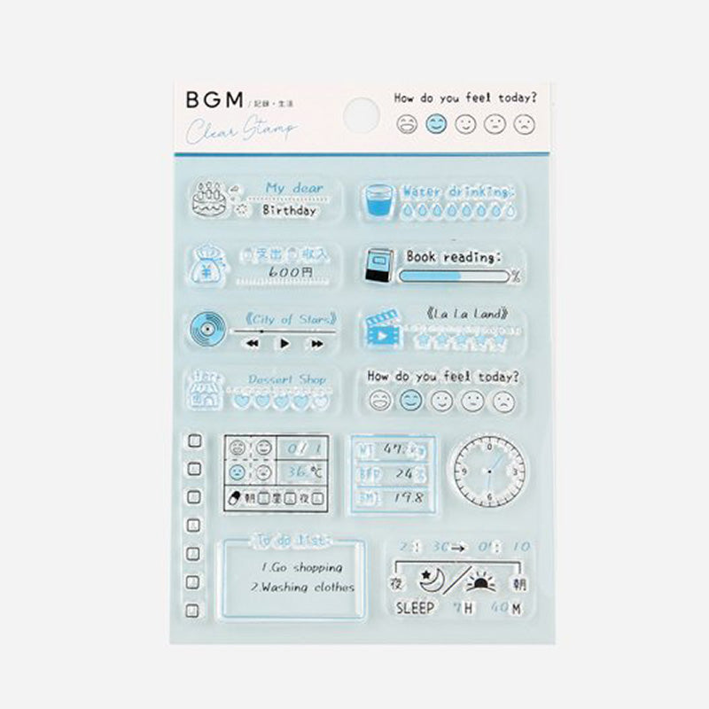 BGM Polymer Stamp Set - Life