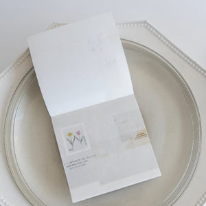 Yohaku Mashikaku Memo Pad - M-173 Garden