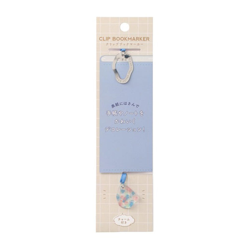 Notebook Clip In. Bookmark Marks Notebook Deco Clip Bookmark with Charm - Wave for B6 - Paper Plus ...