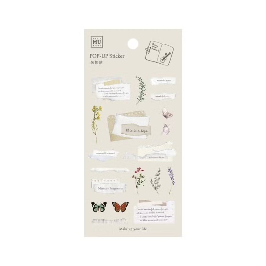 MU Pop Up Raised Sticker - 016