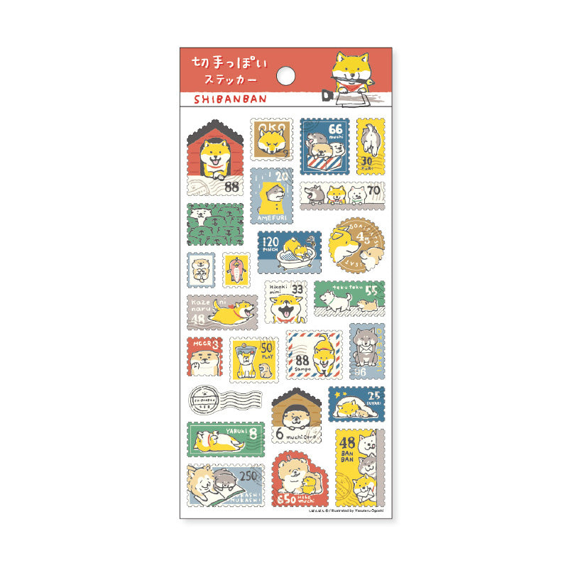 Mind Wave Postage Style Paper Sticker - 81750 Shibanban