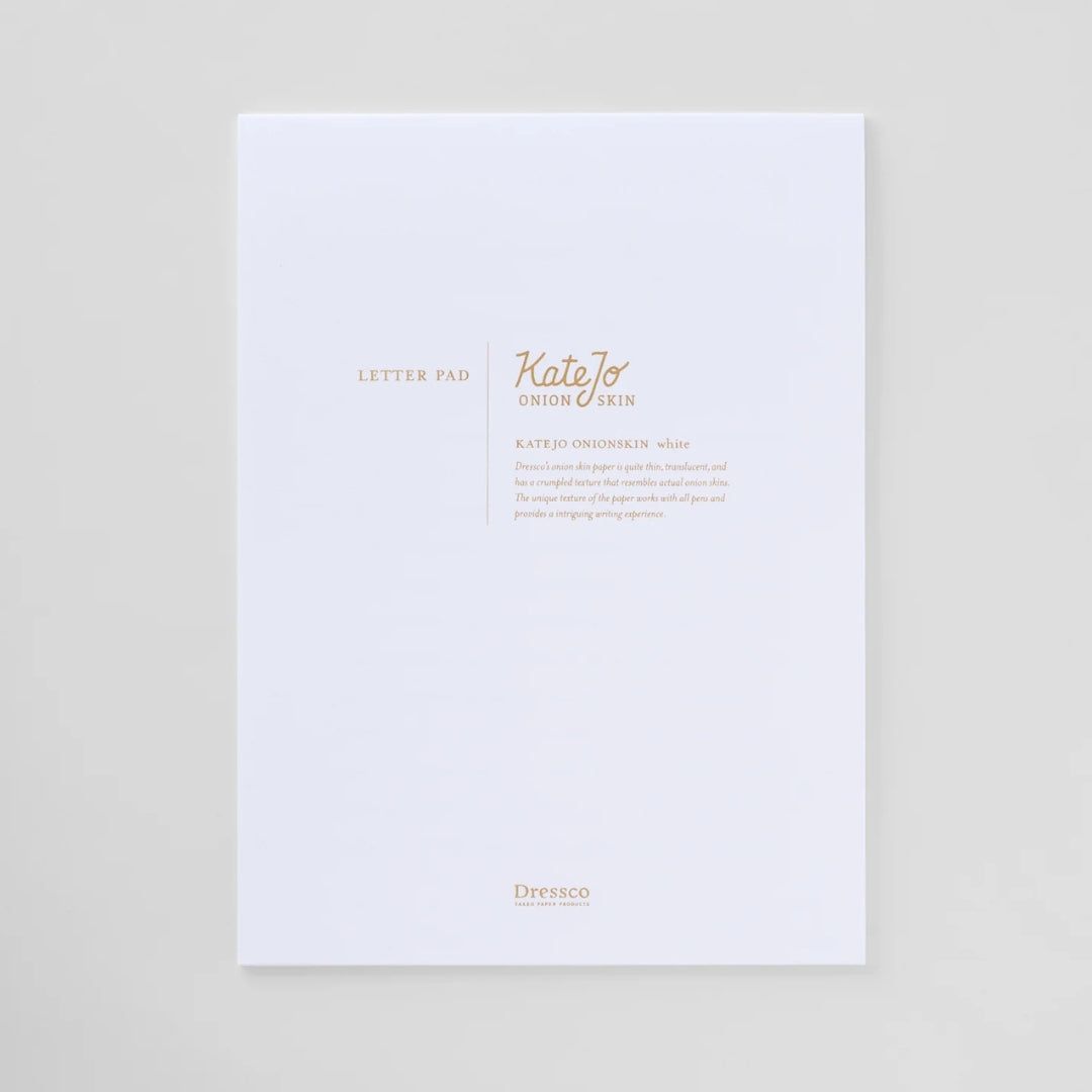 Takeo Paper Dressco Letter Pad - Onionskin White