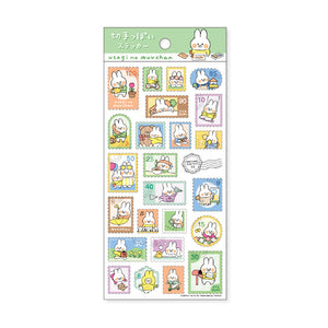 Mind Wave Postage Style Paper Sticker - 81752 Rabbit Mu-chan