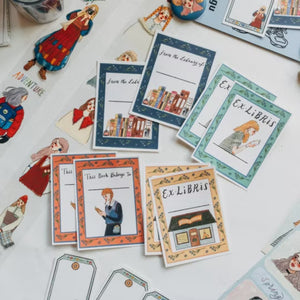La Dolce Vita Ex Libris Sticker Set - Life In A Bookstore