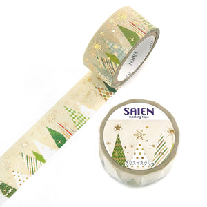 Saien Washi Tape Christmas Ltd. Edition - Christmas Tree