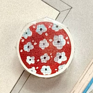 Pion - 2.5cm Die Cut Stickers Washi Tape - Coaster