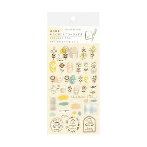 Furukawa Ltd Edition Clear Collage Stickers - Nordic QS182