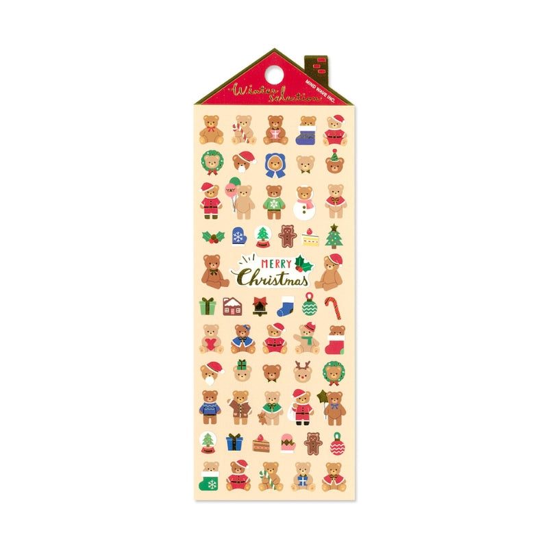 Mind Wave Winter Selection Sticker Sheet - Christmas Bear 82475