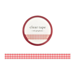 Mind Wave 7mm Clear Tape - 95286 Red Gingham
