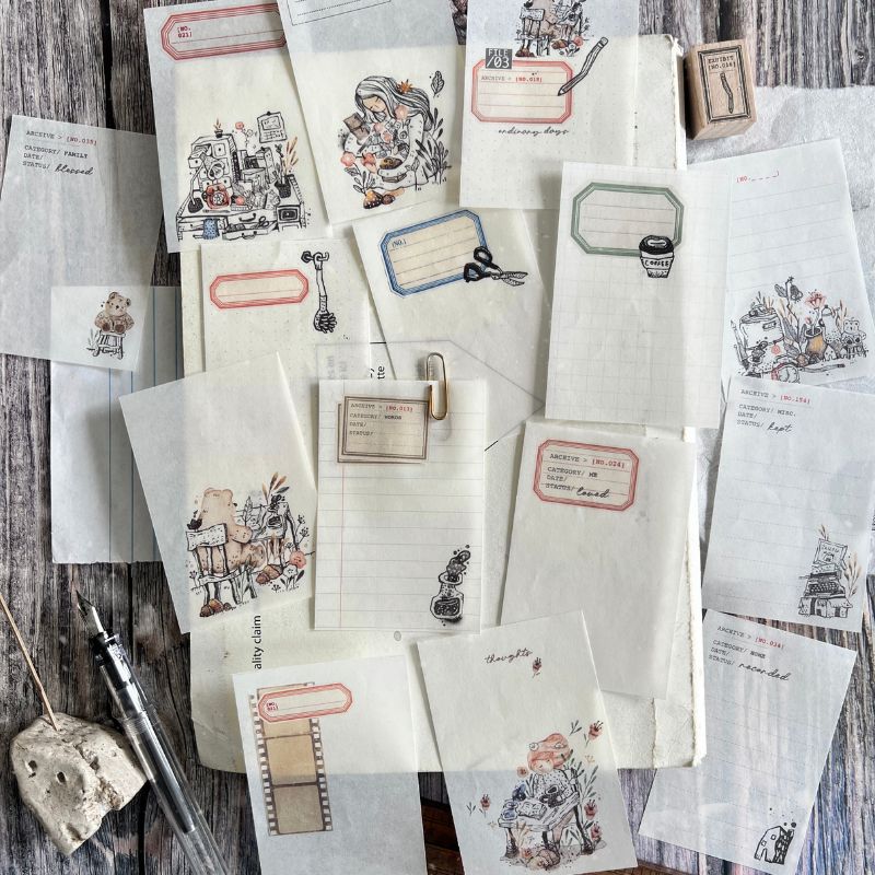 PRE ORDER: Black Milk Project Archive - Loose Memo Sheets - Semi-Transparent Cream Paper