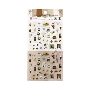 Shinzi Katoh Clear Sticker Sheet - Coffee Time