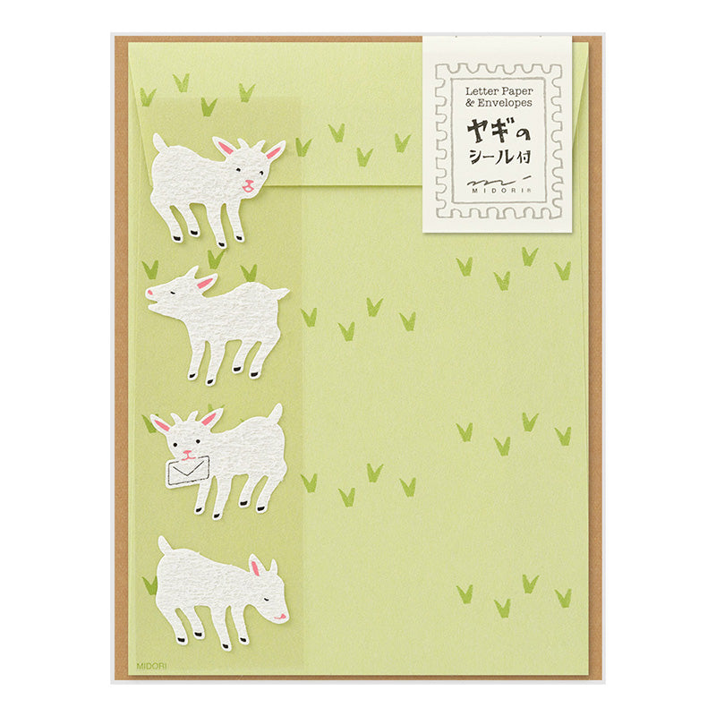 Midori Letter Set with Stickers - 636 Goat A