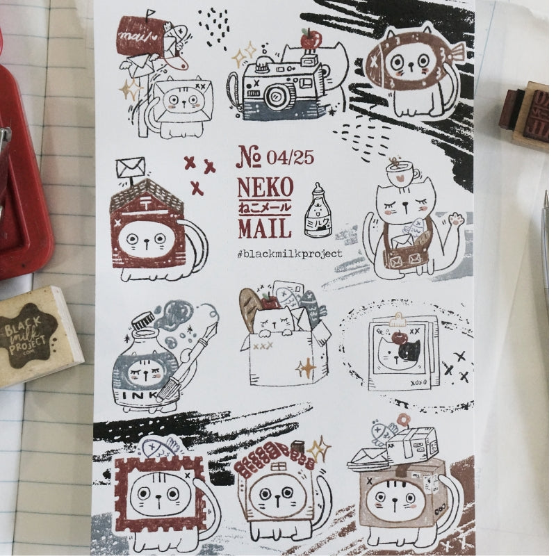 Black Milk Project Neko Mail - Paper Sticker