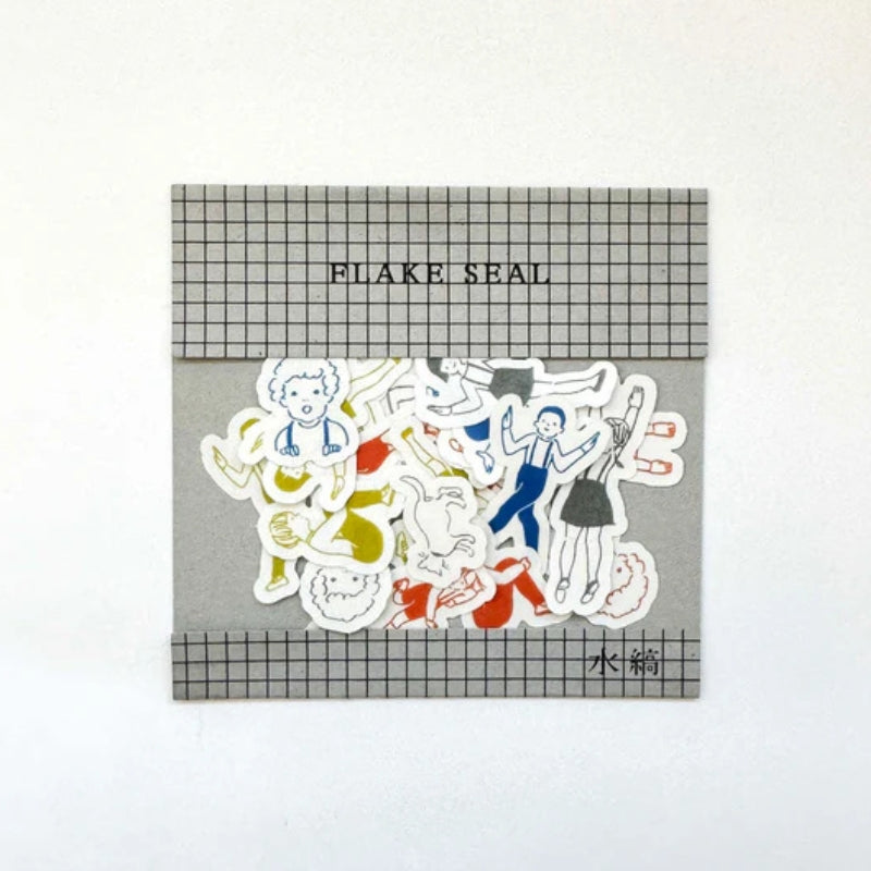 Mizushima x Masuko Eri Flake Stickers - Children FS-KD