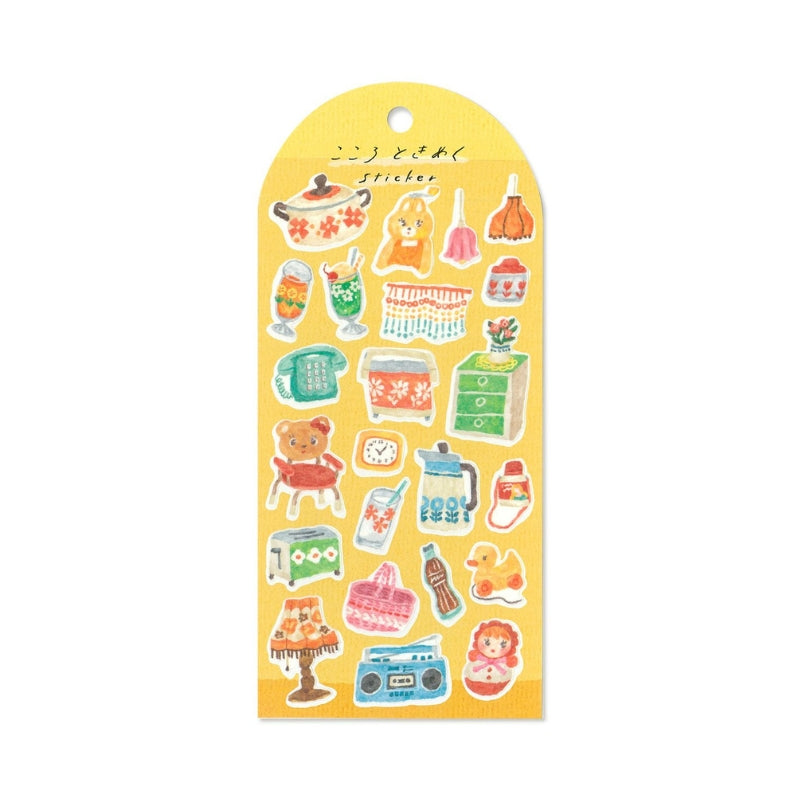 Mind Wave Heart-Throbbing Sticker Sheet - Retro Pop 82508