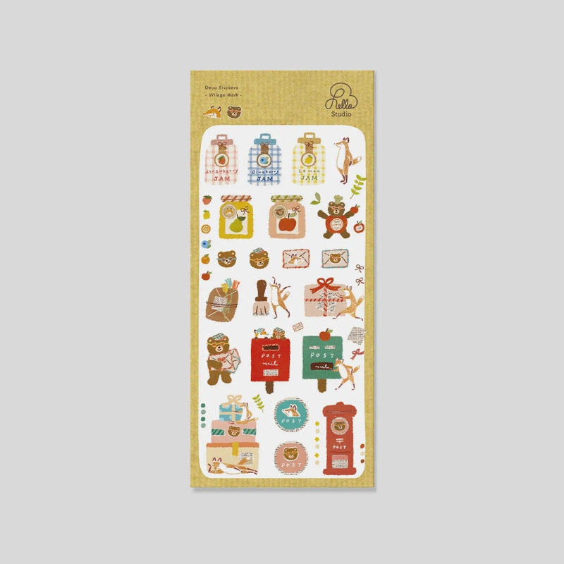 Hello Studio Washi Sticker Sheet - Village Walk
