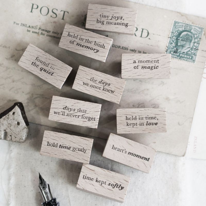 PRE ORDER: BMP Pages of Me Rubber Stamps - Words 2