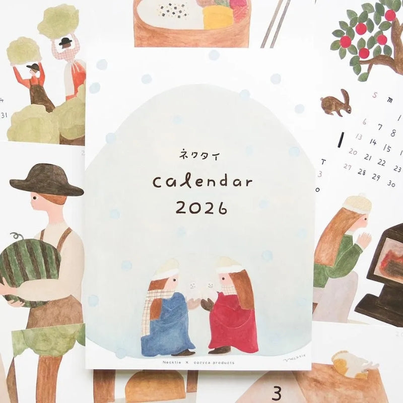 Cozyca x Necktie 2026 Wall Calendar