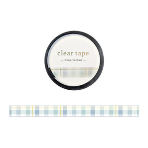 Mind Wave 7mm Clear Tape - 95294 Blue Tartan