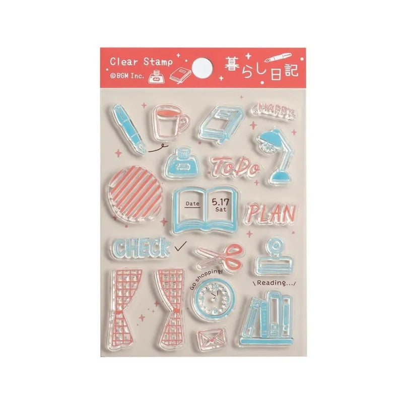 BGM Clear Stamp Set - Diary/Life Journal