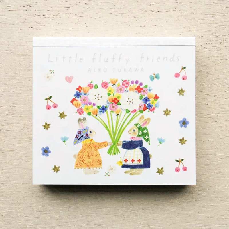 Cozyca x Aiko Fukawa Memo Block - Little Fluffy Friends (22-941)