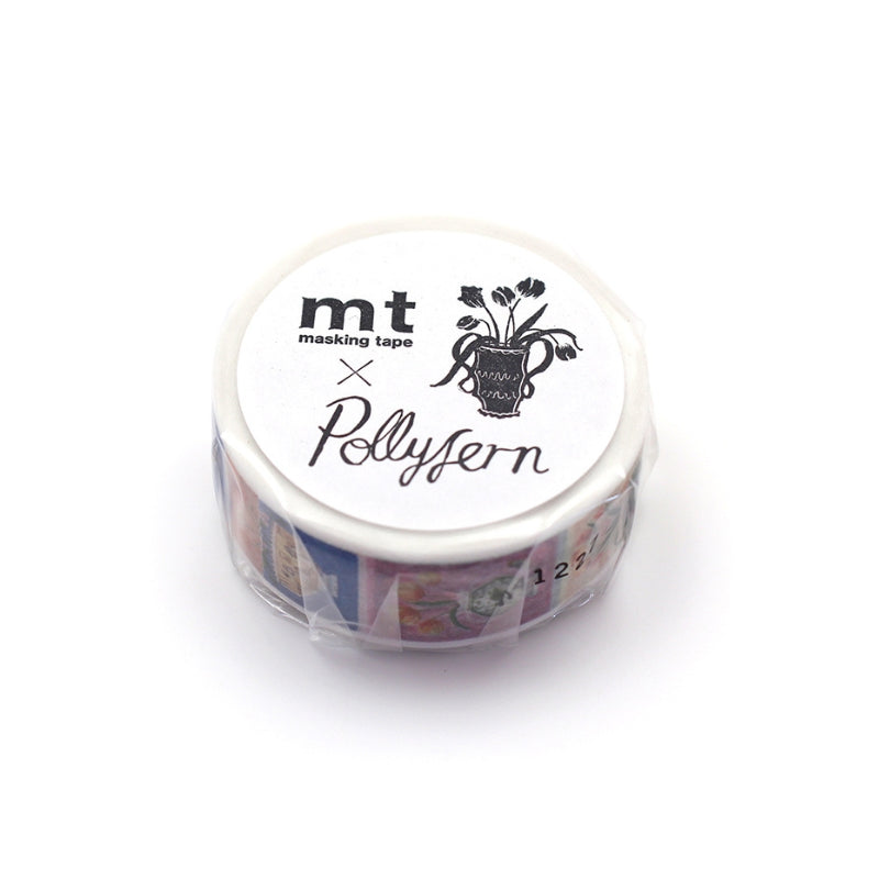 mt x Pollyfern Masking Tape - Polly Fern Flower MTPOLL01