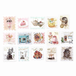 BGM Postage Sticker Flakes - Coffee Day