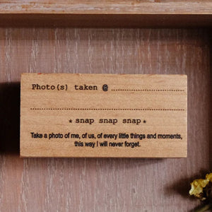 EileenTai.85 Rubber Stamp - Photos Taken
